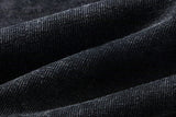 DAXUEN washed black oversized curved-seam emblem tee