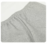DAXUEN light grey wide-leg curved silhouette pants