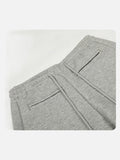DAXUEN light grey wide-leg curved silhouette pants