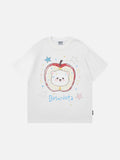 DAXUEN Graphic t-shirt featuring an apple and bear design