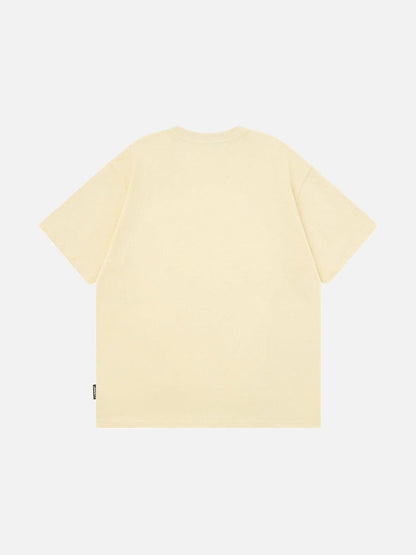 DAXUEN Graphic t-shirt featuring an apple and bear design