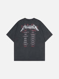 DAXUEN Short-sleeved loose-fit T-shirt with cyberpunk graphics