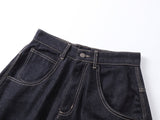 DAXUEN dark blue oversized wide-leg balloon denim pants