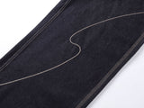 DAXUEN dark blue oversized wide-leg balloon denim pants