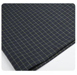 DAXUEN dark blue grid casual pants