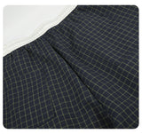 DAXUEN dark blue grid casual pants
