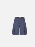 DAXUEN dark blue casual pants with grid pattern