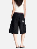 DAXUEN dark blue casual pants with grid pattern