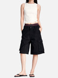 DAXUEN dark blue casual pants with grid pattern
