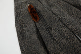 DAXUEN dark grey leopard print wide-leg pants