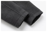 DAXUEN dark grey peplum coat with high collar