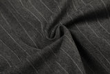 DAXUEN dark grey pinstripe oversized track jacket