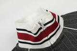 DAXUEN dark grey pinstripe oversized track jacket