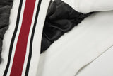 DAXUEN dark grey pinstripe oversized track jacket