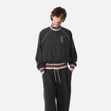 DAXUEN dark grey pinstriped wide-leg pants