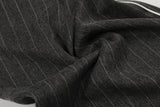 DAXUEN dark grey pinstriped wide-leg pants