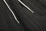 DAXUEN dark grey pinstriped wide-leg pants