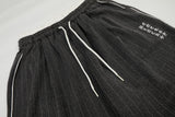 DAXUEN dark grey pinstriped wide-leg pants