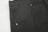 DAXUEN dark grey wide-leg cargo pants with silver spikes