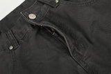 DAXUEN dark grey wide-leg cargo pants with silver spikes
