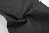 DAXUEN dark grey wide-leg cargo pants with silver spikes
