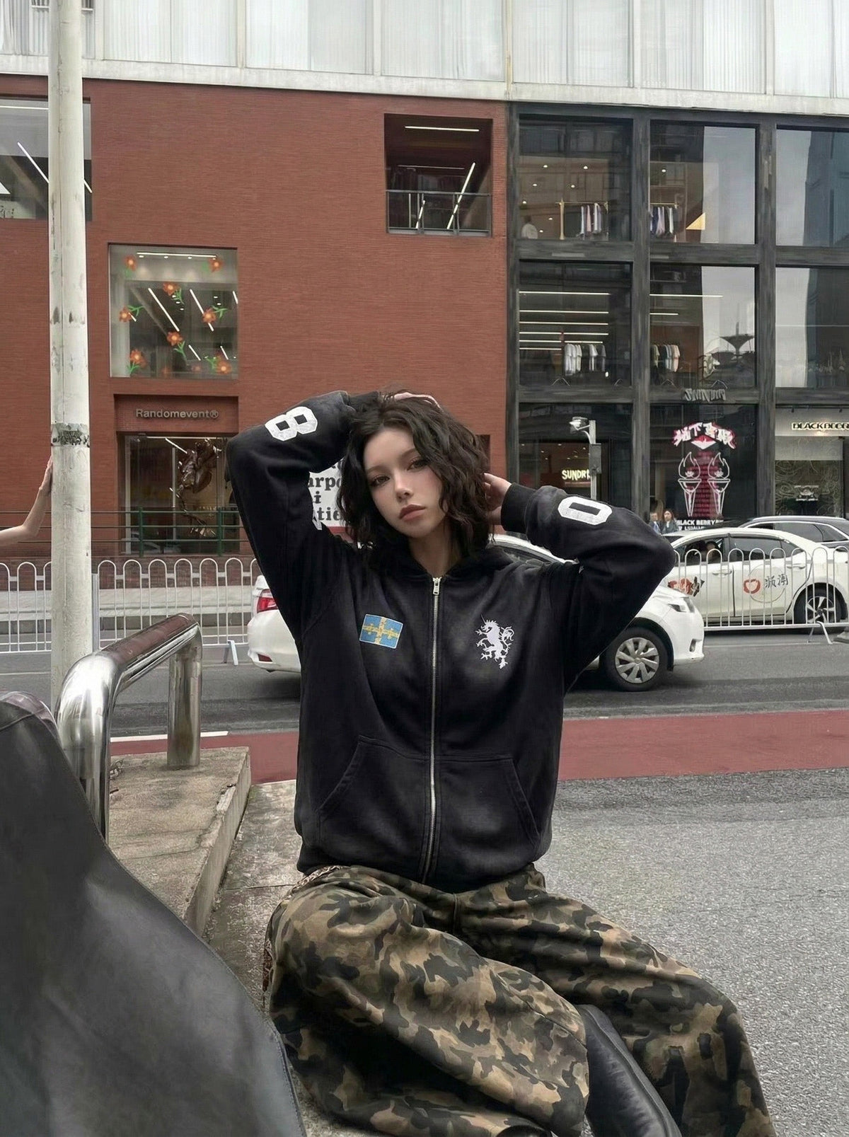 Dark Harvest Oversized Zip Hoodie