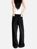 DAXUEN dark indigo oversized patchwork denim jeans
