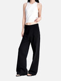 DAXUEN dark indigo oversized patchwork denim jeans