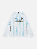 DAXUEN Vintage Striped Long Sleeve Kit Tee
