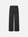 DAXUEN dark wash wide-leg denim trousers