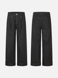 DAXUEN dark wash wide-leg denim trousers