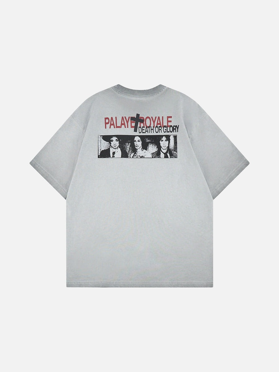 DAXUEN Oversized graphic t-shirt with bold prints