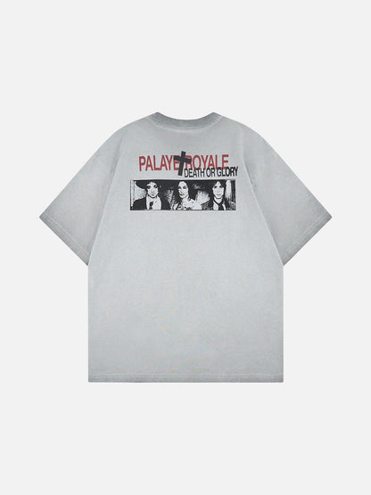 DAXUEN Oversized graphic t-shirt with bold prints
