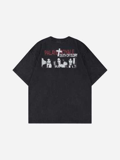 DAXUEN Oversized graphic t-shirt with bold prints