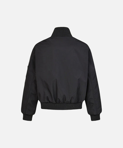 DAXUEN Deconstructed bomber jacket in navy blue and black