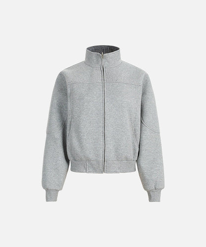 DAXUEN Deconstructed bomber jacket with ribbed cuffs and collar