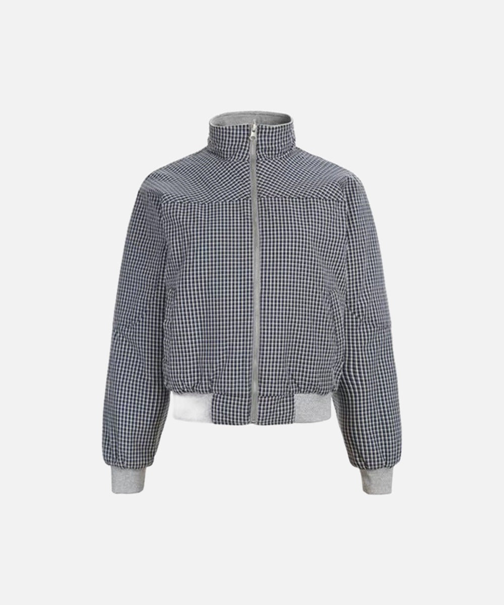DAXUEN Deconstructed bomber jacket with ribbed cuffs and collar