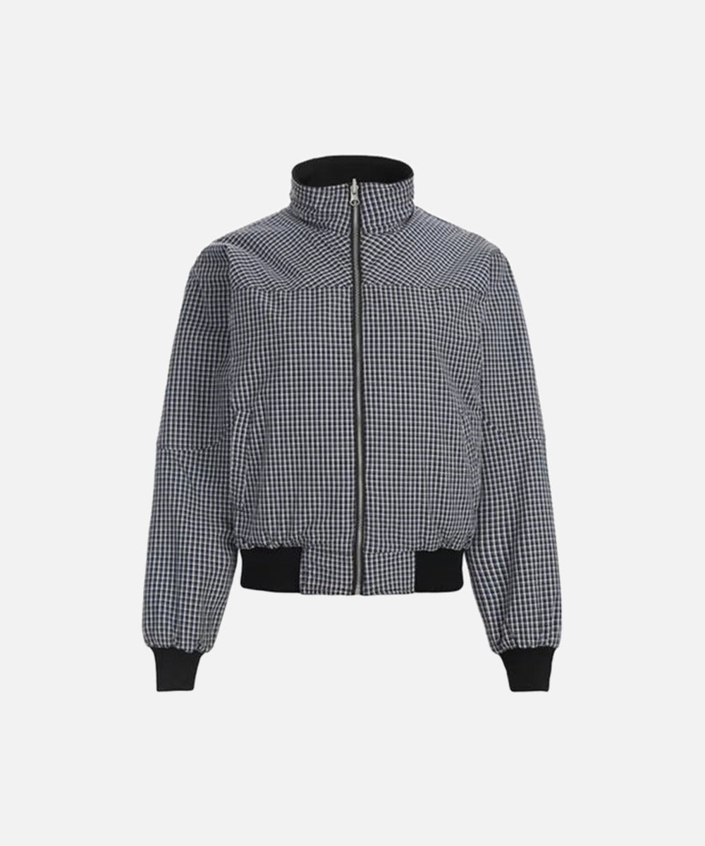 DAXUEN Deconstructed bomber jacket with ribbed cuffs and collar