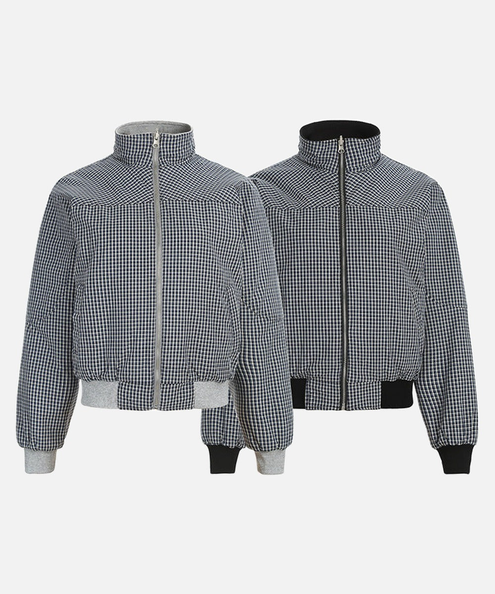 DAXUEN Deconstructed bomber jacket with ribbed cuffs and collar