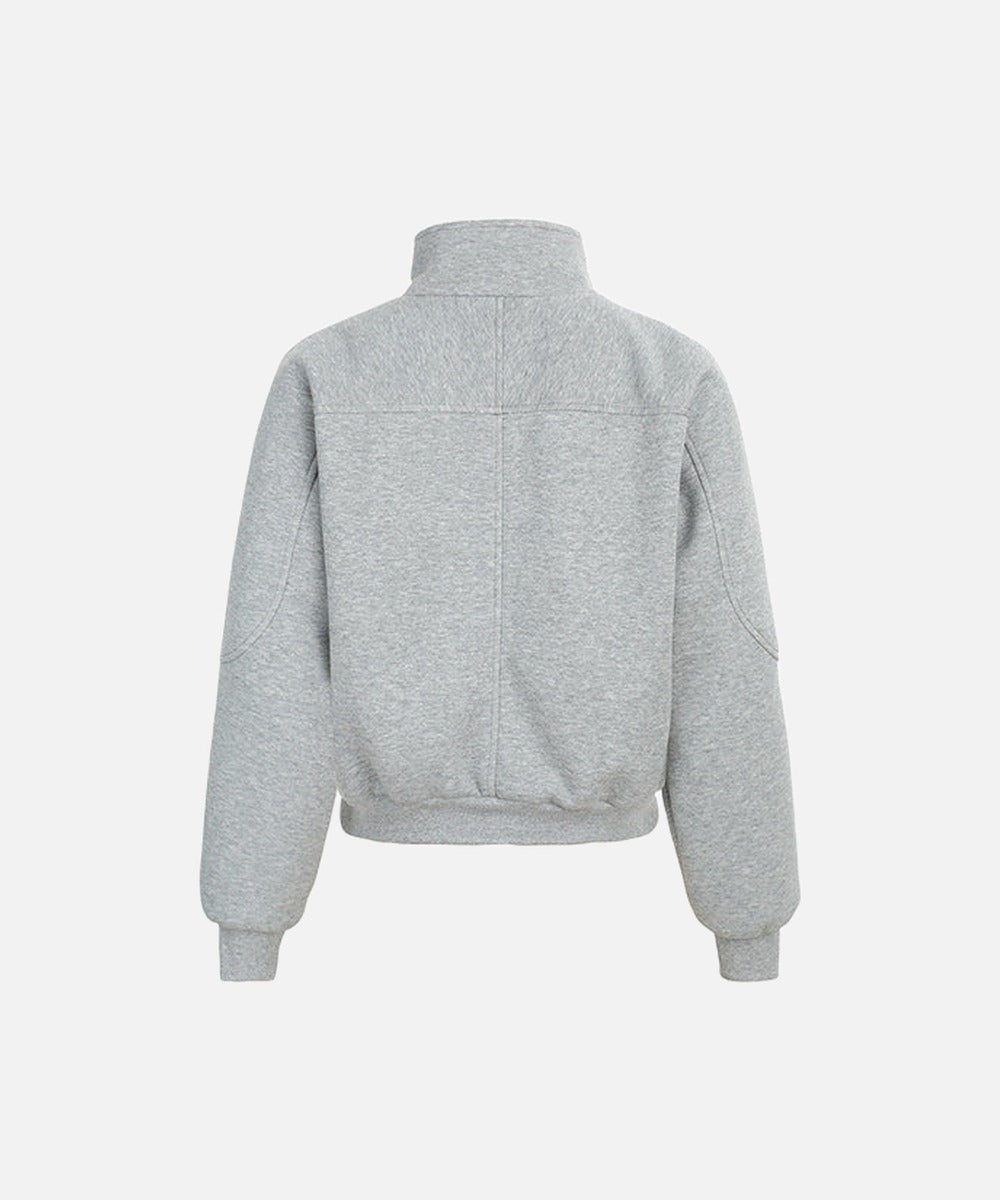 DAXUEN Deconstructed bomber jacket with ribbed cuffs and collar