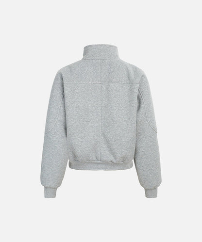 DAXUEN Deconstructed bomber jacket with ribbed cuffs and collar