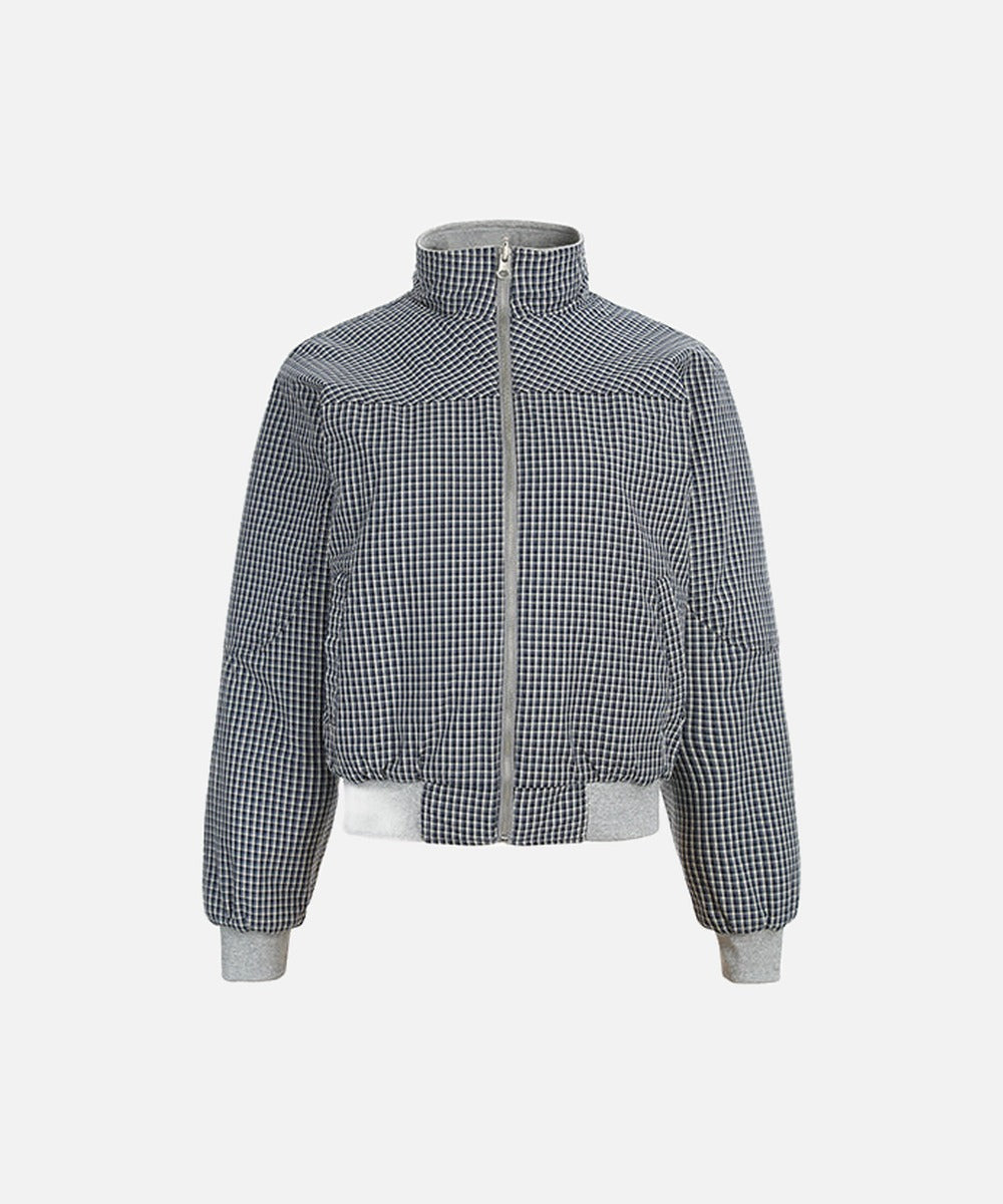 DAXUEN Deconstructed bomber jacket with ribbed cuffs and collar