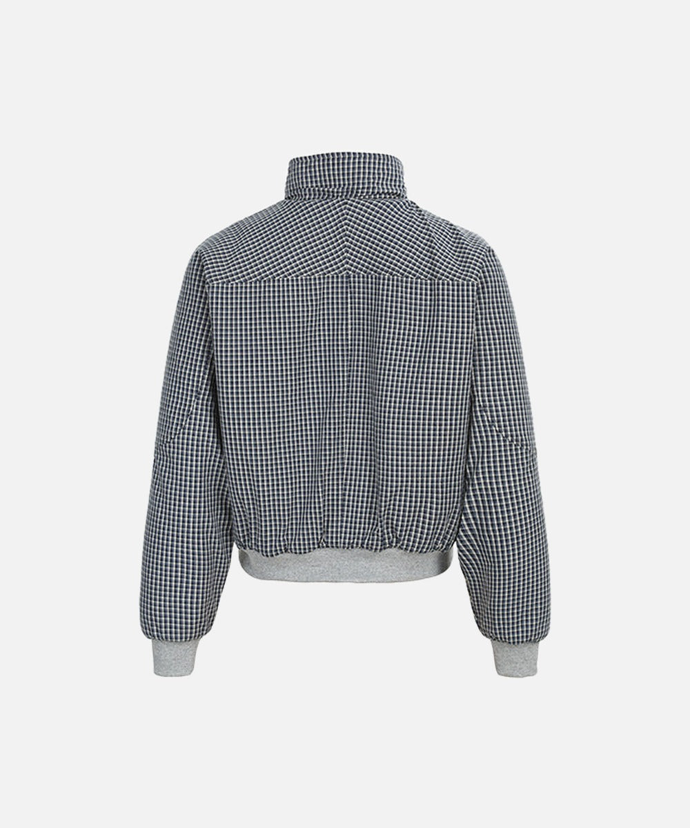 DAXUEN Deconstructed bomber jacket with ribbed cuffs and collar