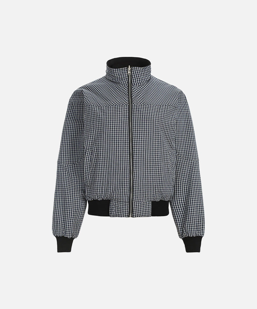 DAXUEN Deconstructed bomber jacket with ribbed cuffs and collar