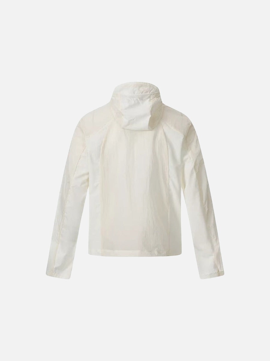 DAXUEN Lightweight hooded jacket with diagonal zipper