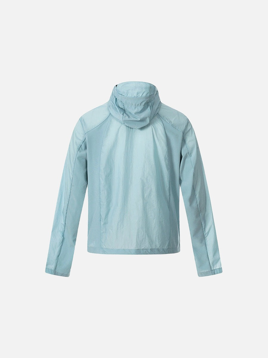 DAXUEN Lightweight hooded jacket with diagonal zipper