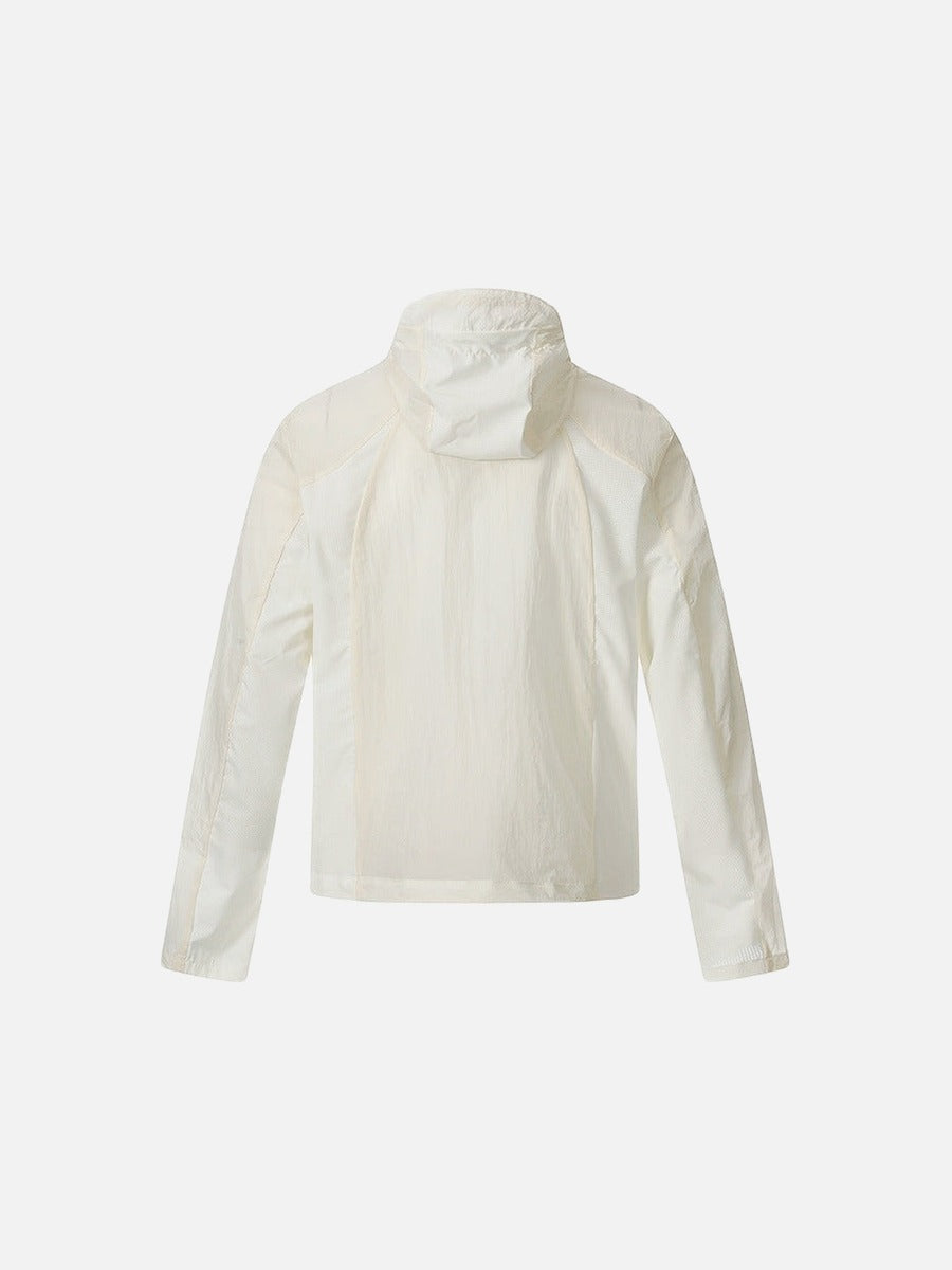 DAXUEN Lightweight hooded jacket with diagonal zipper
