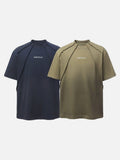 DAXUEN Short-sleeve oversized mock neck t-shirt