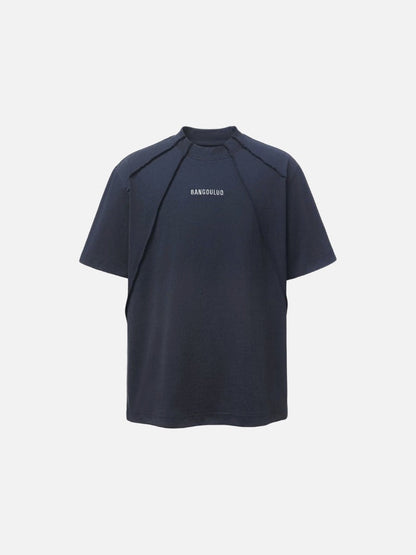 DAXUEN Short-sleeve oversized mock neck t-shirt