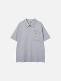 DAXUEN Deconstructed polo shirt with pocket